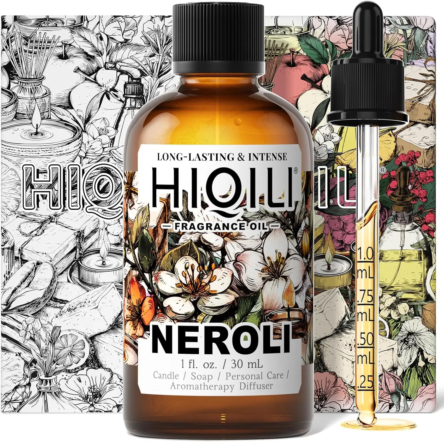 Premium Neroli Fragrance Oil - Long-Lasting Home Fragrance for Diffusers, Dryer Balls, Candles