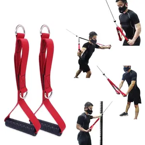 Fitness Multifunction 4 in 1 Grip Handle Triceps Rope Resistance Bands Handle  Machine Attachments for Gym LAT Pulldown Exercise Handle