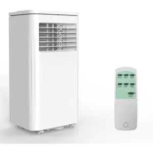 Garvee 8000 BTU 4-in-1 Portable Air Conditioner, Quiet Operation with Sleep Mode, 24H Timer & Remote Control, Window Vent Kit for Easy Installation, Cools Up to 350 Sq.Ft, Mobile AC for Bedroom Living Room