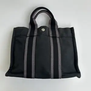 Pre-owned HERMÈS Canvas Tote Bags Hermes Cavas tote Navy