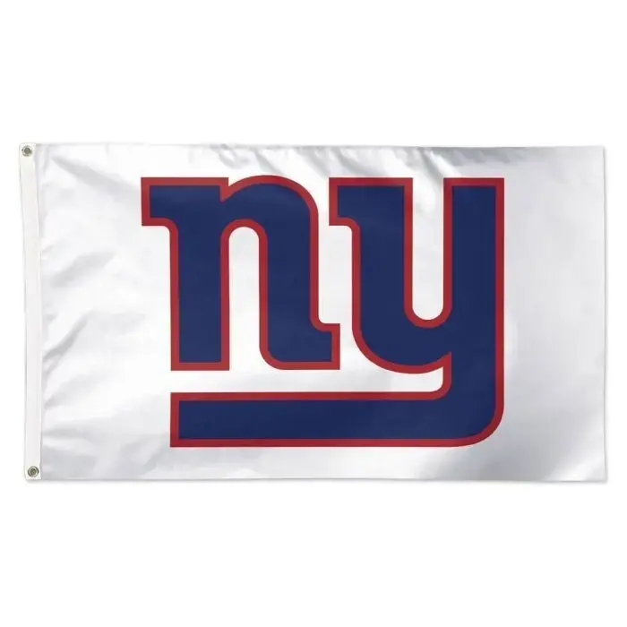 New York Giants Football fans 3x5 ft White Background Flag - NFL Gift Banner