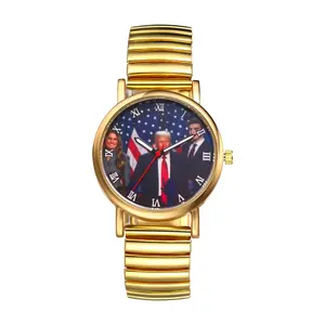 OIDEA Trump Take America Back Quartz Watch - Unisex Collectible Colorful, Resistant, Water-Splashing Quartz Watch with Elastic Stretch Band, Ultra-Thin Design, Colorful Quartz Watches, Resistant Quartz Watches
