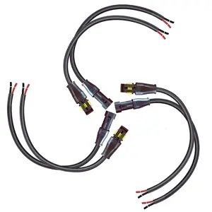 2Pin Connector  Connector,Male and Female 16 AWG 2 Wire Plug Auto Electrical Wire Connectors for  , Boat and Other Wire Connection,Automotive Electrical Connections(3Pairs)