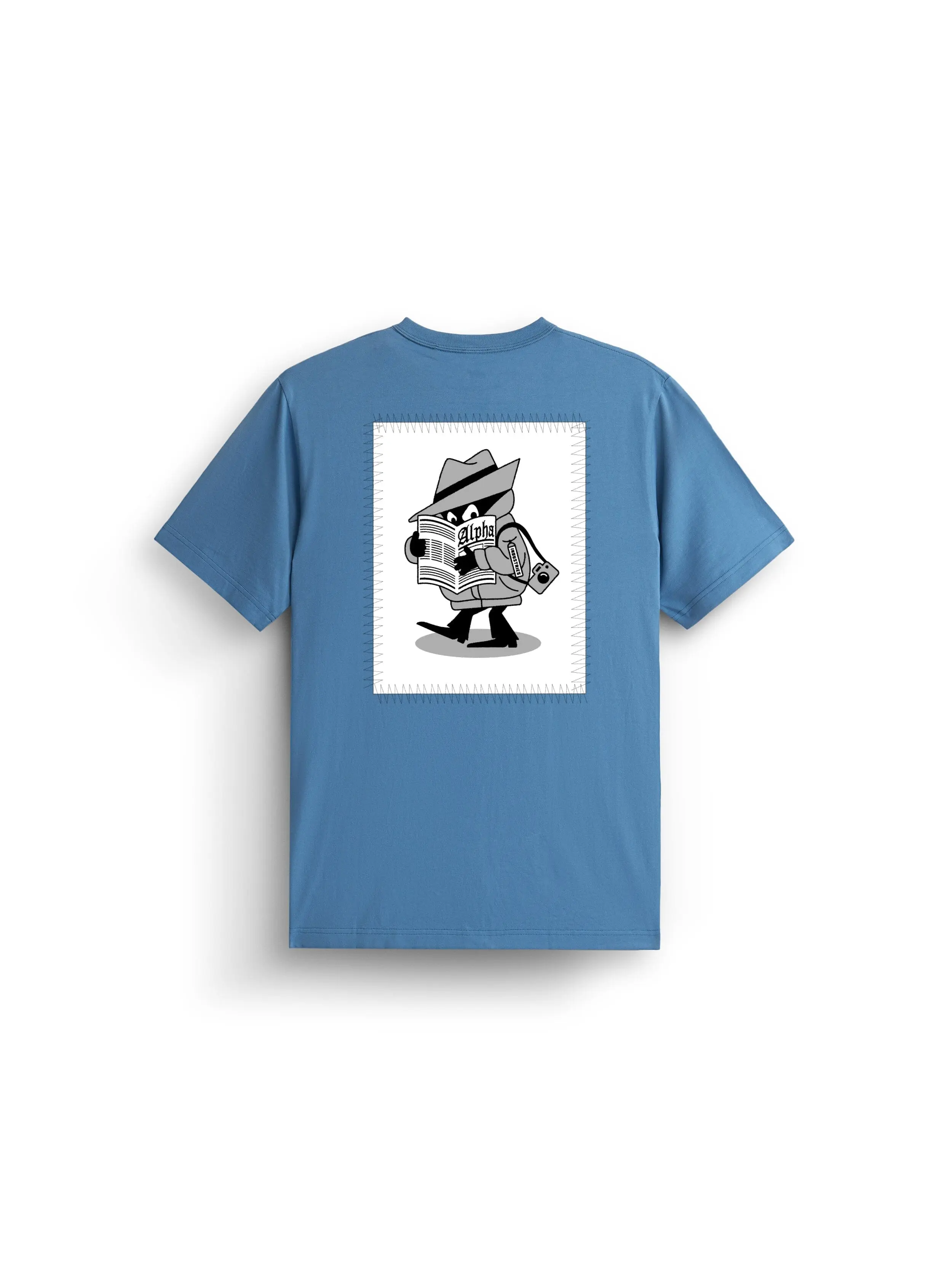 ALPHA NEWS PATCH TEE (ELEMENTAL BLUE)