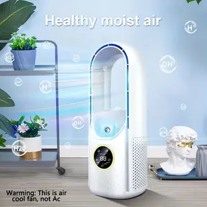 Portable Bladeless Fan with 6 Speed Quiet Operation, Timer Function for Cool Comfort, Compact and Stylish Design