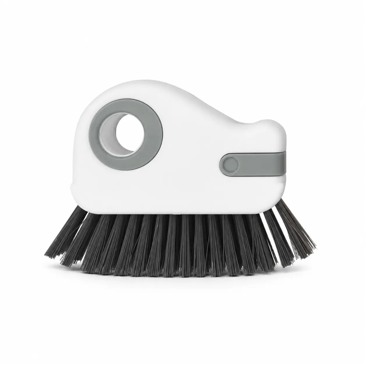 2 in 1 Crevice Cleaning Brush with Hidden Scraper, Window Track Cleaner Tool for Sliding Doors, Window Sills & Tight Gaps