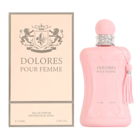 Dolores Pour Femme Eau de Parfum 100ml - Pink Bottle with Tassel, Elegant Design, 3.4 fl. oz.