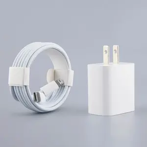 Portable 20W USB C Charger & 6ft USB-C to PD Cable, 1/2 Counts Universal Dual Port Charger & 1/2 Counts Fast Charging Cable, Phone Accessories, Suitable For iPhone Samsung, Android, Tablet