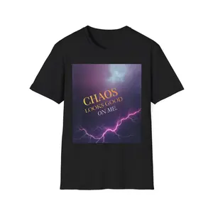 Chaos Looks Good On Me T-Shirt | Lightning Storm Graphic Tee