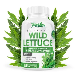 Parker Naturals Wild Lettuce Capsules, 1200mg Herbal Sleep Supplement with 4:1 Extract, 120 Capsules - Edible, Fitness Healthcare Dietary