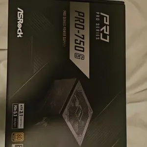 ASRock PRO Series PRO-750G 750 W ATX 3.1 Compatible 80 PLUS GOLD Certified Power Supply