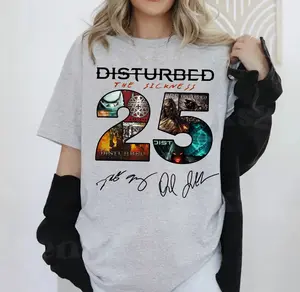 Disturbed The Sickness 25th Anniversary Tour Date 2025 Two Sides Unisex T-Shirt