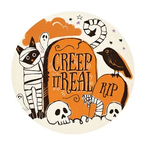 Courtside Market Spooktacular IV 12" x 12" Circular Board