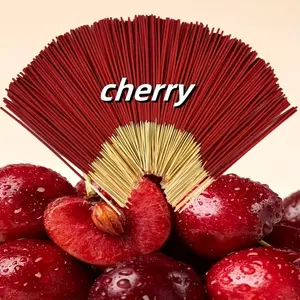 Handmade Cherry Scented Incense Sticks, 22cm Long Lasting Artificial Wood Fragrance, Safe Indoor Outdoor Use, Yoga Meditation Decor