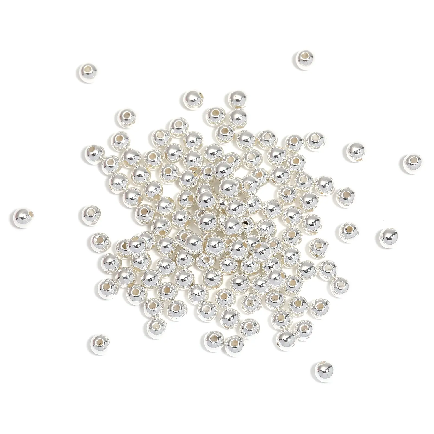 ZA132019 250g 6mm silver beads