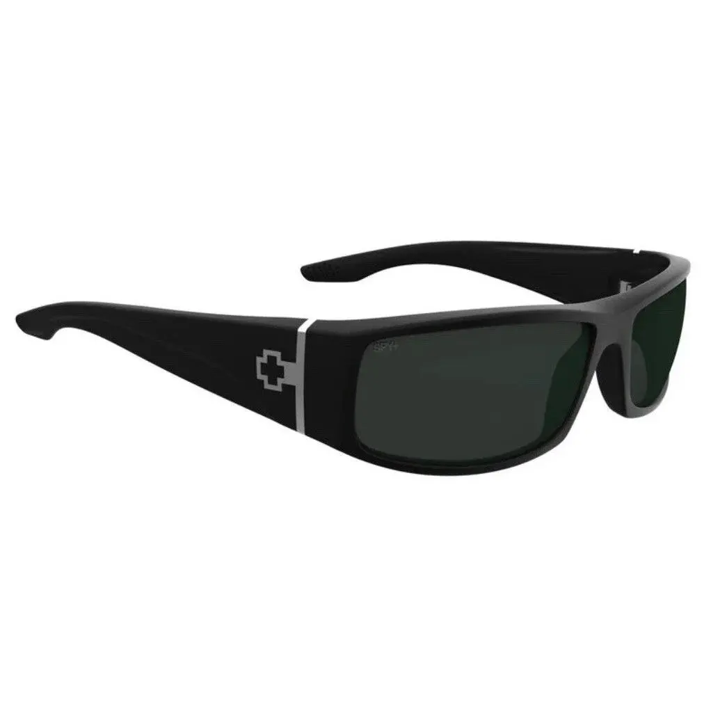 Spy Optic COOPER Sunglasses - Matte Black / Happy Gray Green Lens