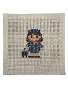 Flight Attendant Lizzy Claire Needlepoint Canvas