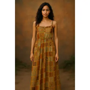 Printed Maxi Gown (One Size - Fits XS to M)