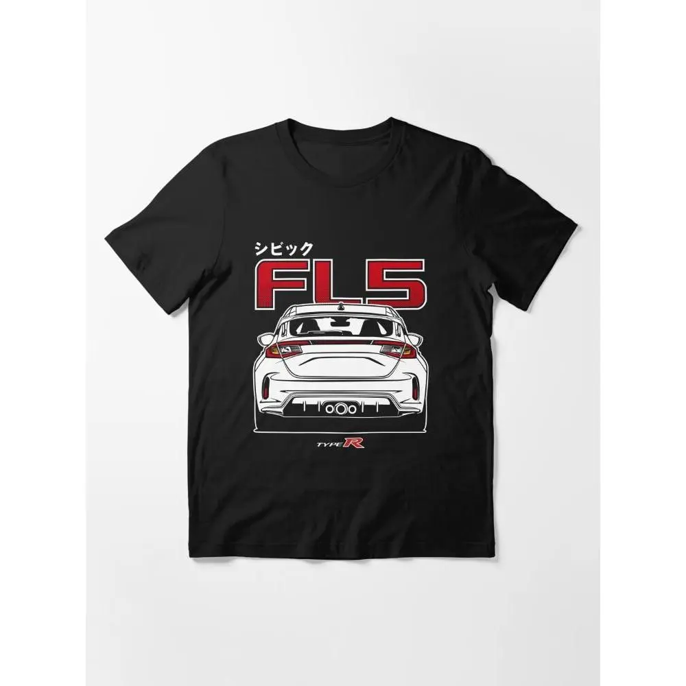 Civic Type R FL5 White Print Essential T-Shirt