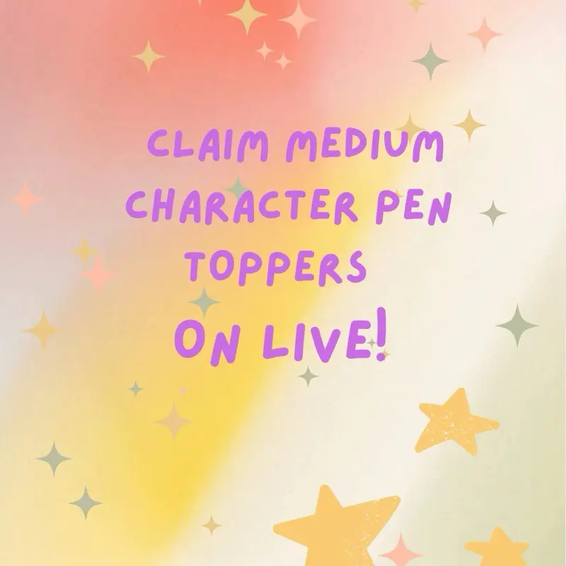Medium  character pen toppers! Fun and cute designs
