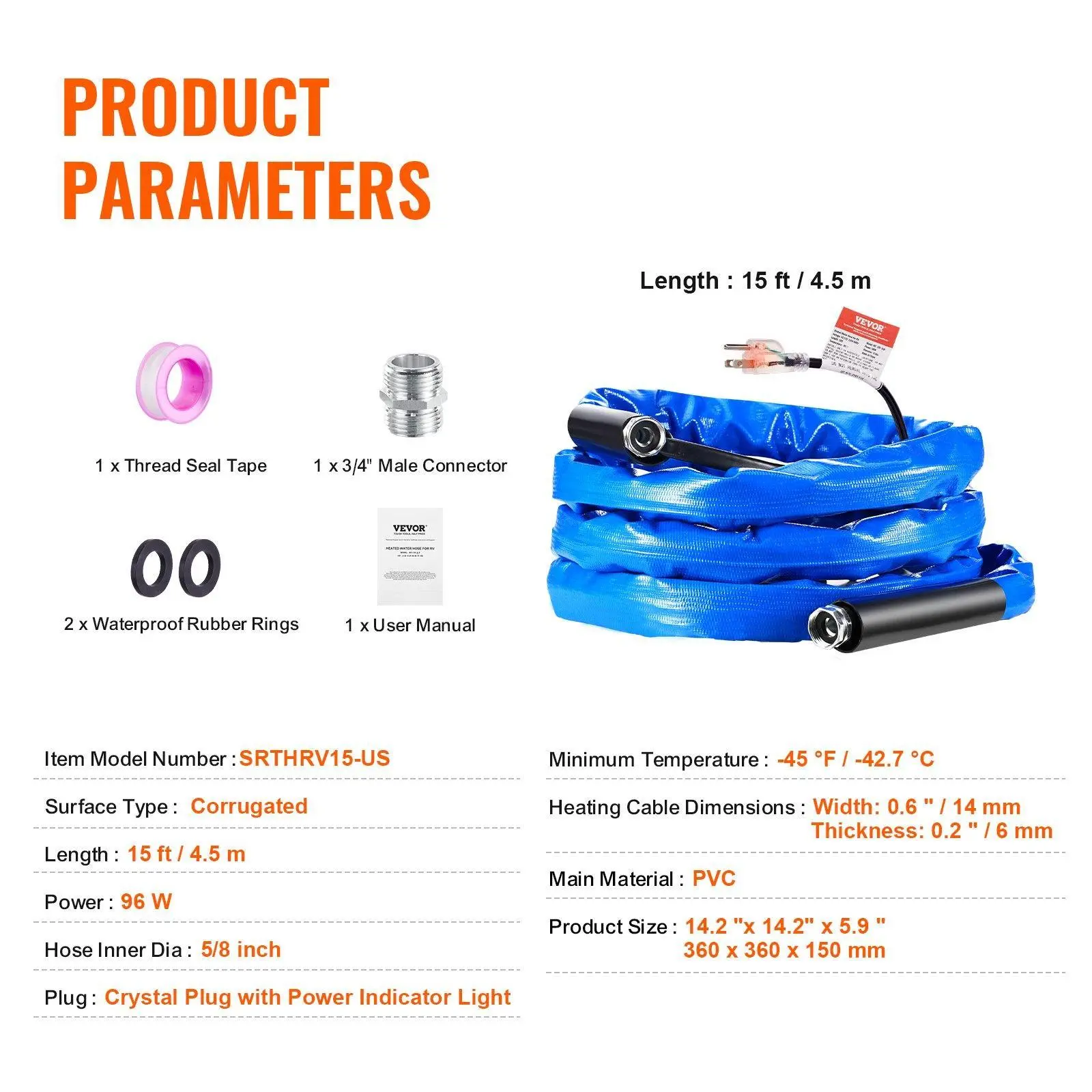 15 FT with Wrinkled Cover