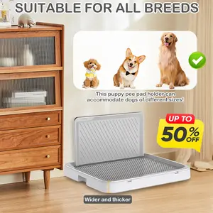 Practical | Non-Slip | Durable | Easy to Clean | Mesh Design | Washable Dog Toilet Tray to Prevent Urine Splashes - Suitable for Small And Medium Dogs