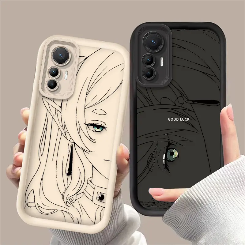 Anime F-Frieren Smartphone Case - Stylish, Durable Christmas Gift for iPhone 11-17, Compact Handheld Cellphone Device Cover with Protection & Trendy Design, Devices