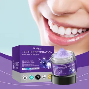 Purple Teeth Whitening Powder – Gentle Stain Removal & Fresh Breath | Daily Mineral Tooth Powder for Oral Care 50g
