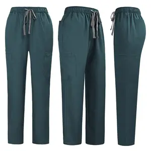 2 Piece Set Unisex Oversize Fast - Dry Stretchable Scrub Sets, Ideal for Healthcare Workers, 2pcs: Top & Bottom