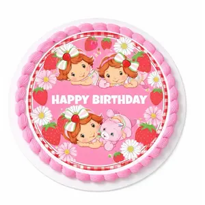 Image printed on edible sugar paper, for decorating cakes, measuring 7.5 inches, ideal for 8, 9, and 10 inch cakes