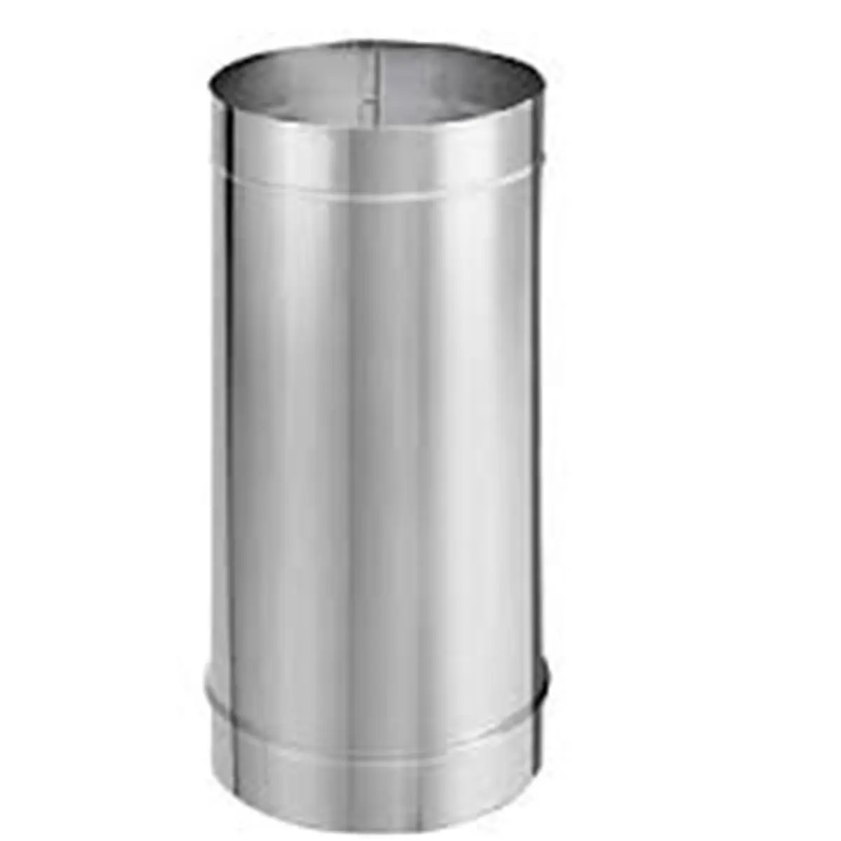 Stainless Steel Stove Pipe - 6 in. Diameter DuraBlack Single-Wall Metal Stove Pipe, 24 in. Length, Durablack Stove Pipe
