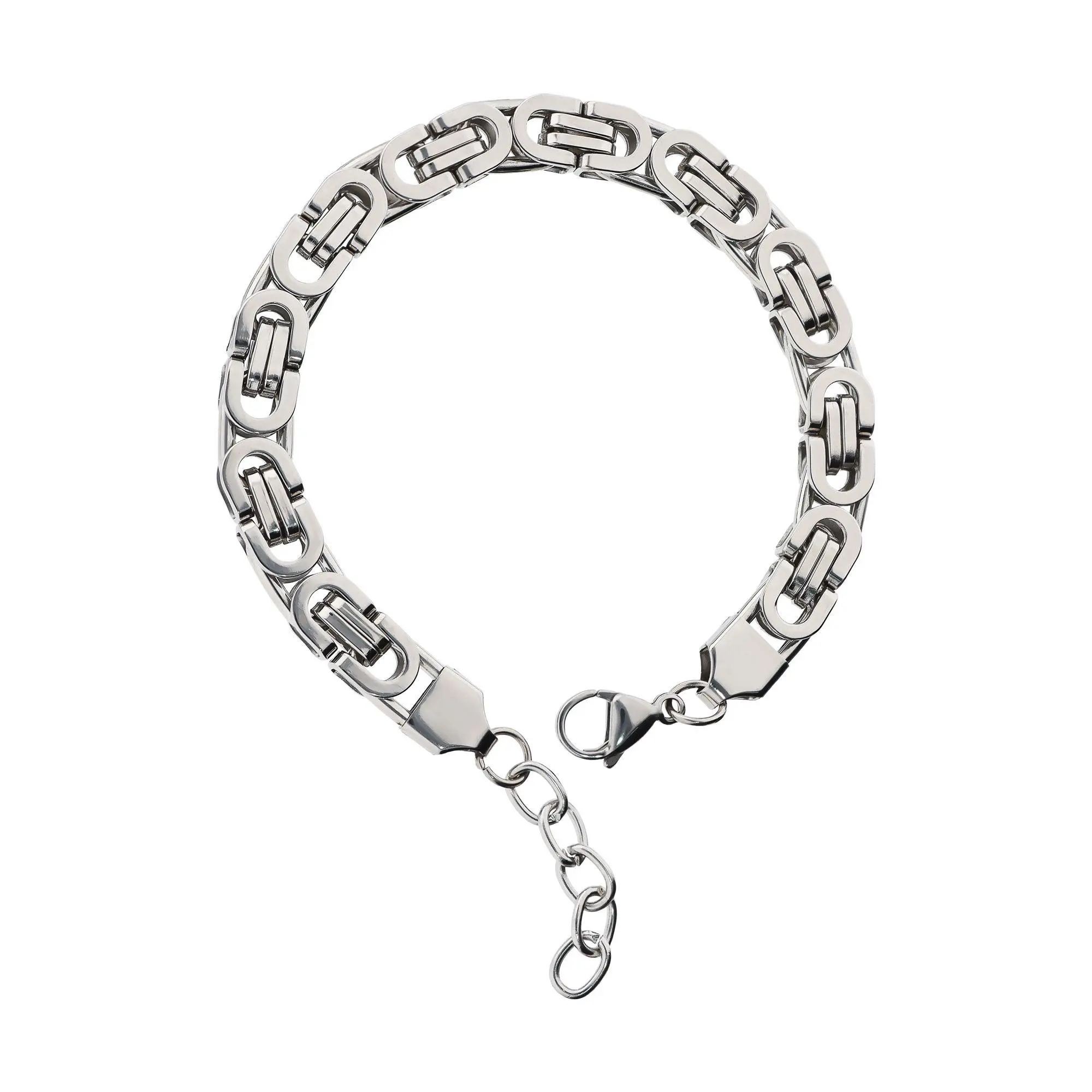 Steel By Design Men's Bold Byzantine Link Bracelet