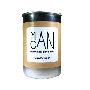 Gunpowder Scented Mancans Candle in 10 oz Soupcan, Novelty Gifts, Gifts for Men, Gifts for Hunters