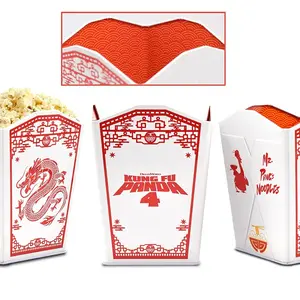 NEW DreamWorks Kung Fu Panda 4 Movie Tin Takeout Box Movie Popcorn Bucket