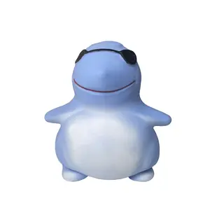 TPR Eco-Friendly Shark Man Squishy Toy – Stress Relief Sensory Fidget & Arm Exerciser for Kids & Adults, Soft Slow-Rise BPA-Free