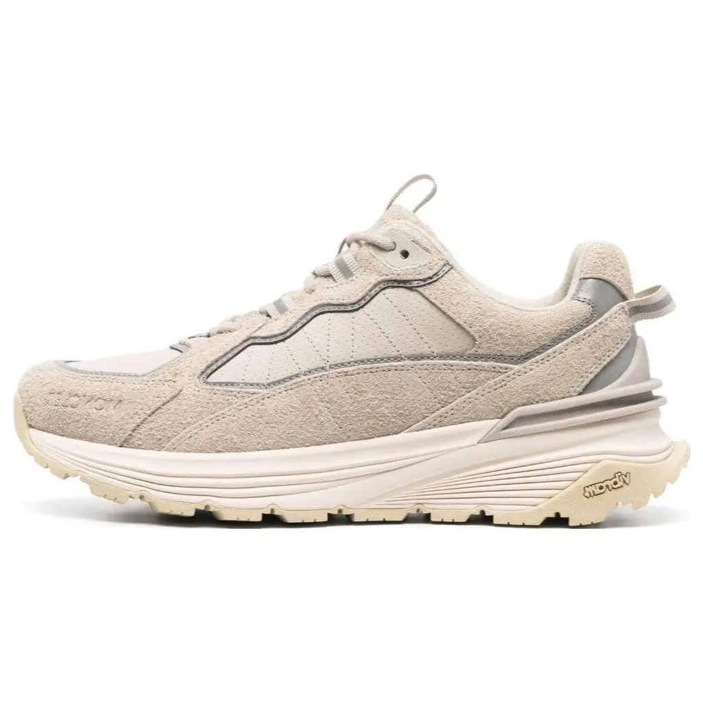 Men's Moncler Lite Low-Top Closed Casual Trainers - Beige Trending Rubber Footwear, Maison Mihara Verifiable Walking Shoes with Global Authentication Credentials