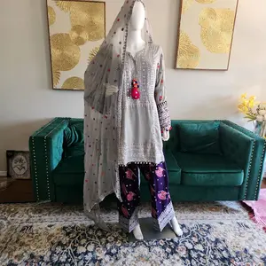 3 piece Party Wear Farshi Suit