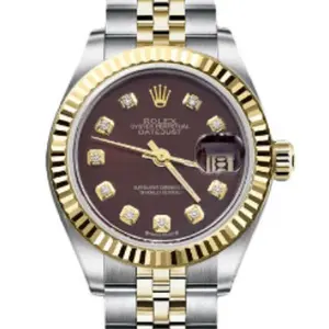 Rolex Lady-Datejust 69173 Automatic 26mm Brown Dial Two-Tone Oystersteel & 18K Yellow Gold Aftermarket Brown Dial Ladies Watch WHP042013