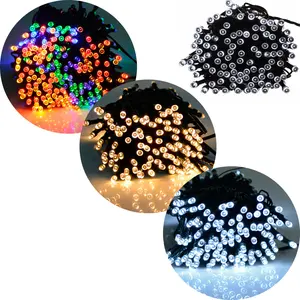 1/2PCS Anti Raindrop Solar String Lights, 8 Different Modes, Outdoor Waterproof Garden Patio Decoration Lights Ornaments christmas tree decoration festive ornament，springtok