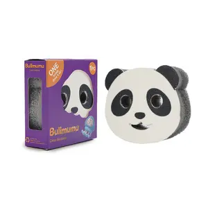 Bulimumu Cute Panda Magic Scrubber Wipe - Innovative 3-Layer Multi-Material Sponge for Kitchen Stainless Steel, Ceramic Stovetops, Sinks - Eco-Friendly, 1PC Boxed (3 Choices) - Ideal Gift for Home Care Supplies