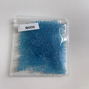 B009 Glass Beads for Bracelets Blue Transparent Beads for Crafting Jewelry Making and DIY Projects Unisex