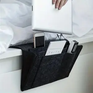 Bedside hanging storage bag Mobile phone remote control tissue storage box Bedside book hanging bag sundry household items