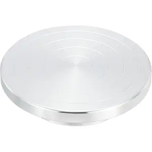 Turntable Sculpting Wheel, 6.3 Inch Dia Pottery Clay Rotation Turn Table Double Sided for Cake Decorating  Spraying Painting Crafting Projects