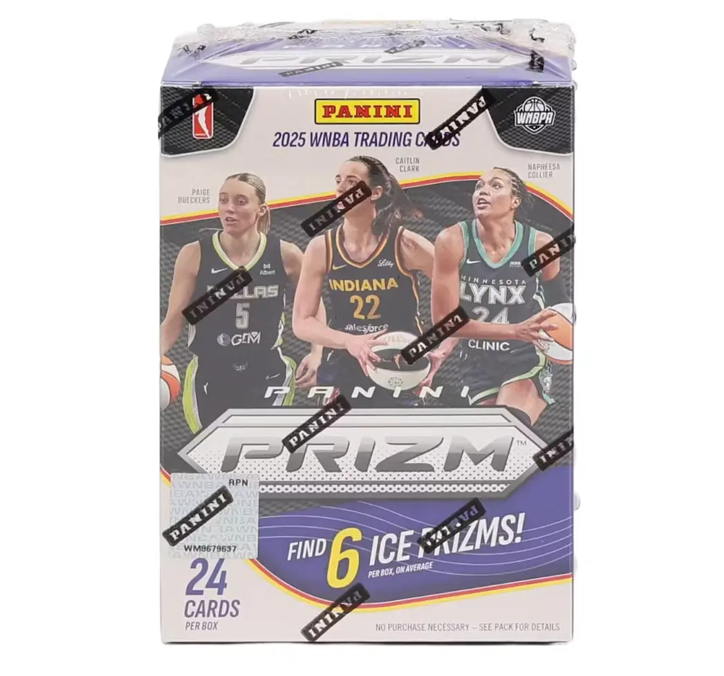 2025 Panini Prizm WNBA Basketball Blaster Box (Ice Prizms!) - 4 Cards per Pack / 6 Packs per Box - Shipped Ripped or Sealed