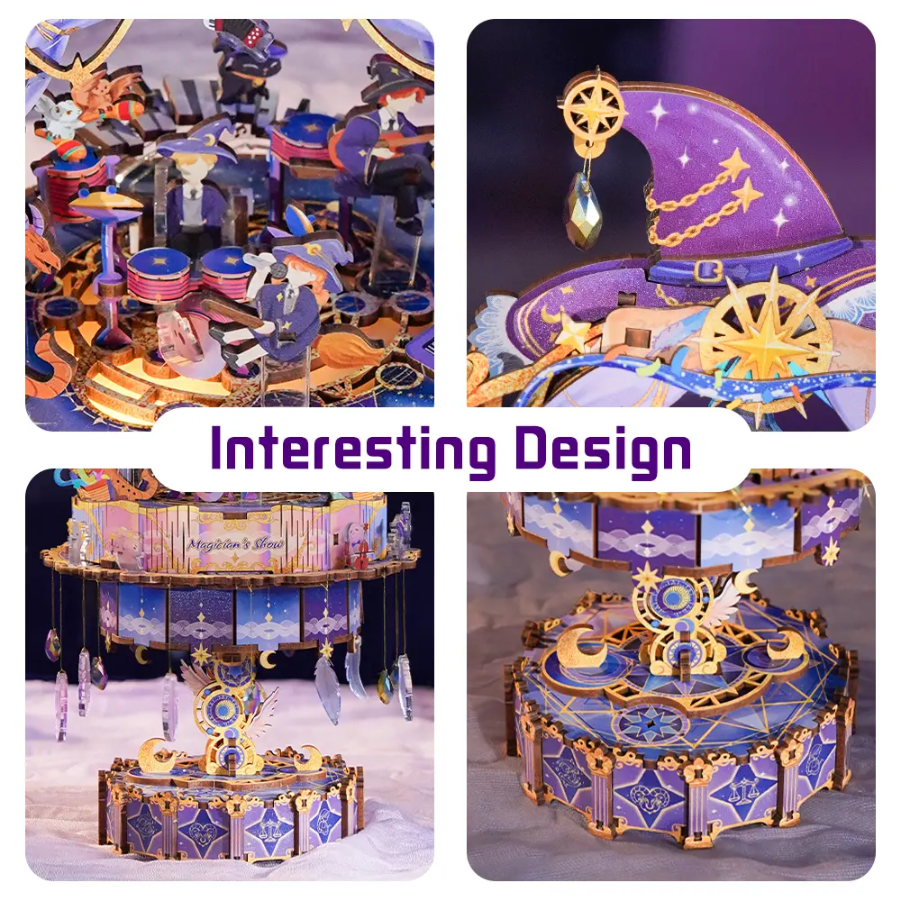 Tonecheer 3D Creative Magic Show Musical Puzzle DIY Craft Kit