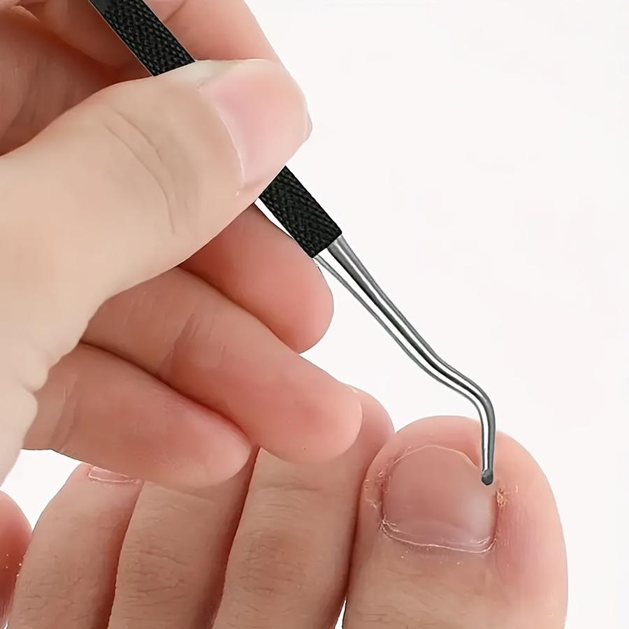 6Pcs Thick Toenail Clippers Set, Professional Ingrown Nail Nippers, Stainless Steel Pedicure Tools Set with Nail File & Cleaner