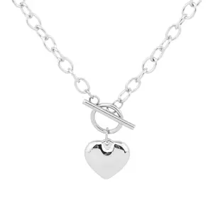 Simple Style Necklace with Heart Pendant Necklace for Daily Decoration modern versatile accessory gabriella necklace Non Tarnish Jewelry Minimalist Chain