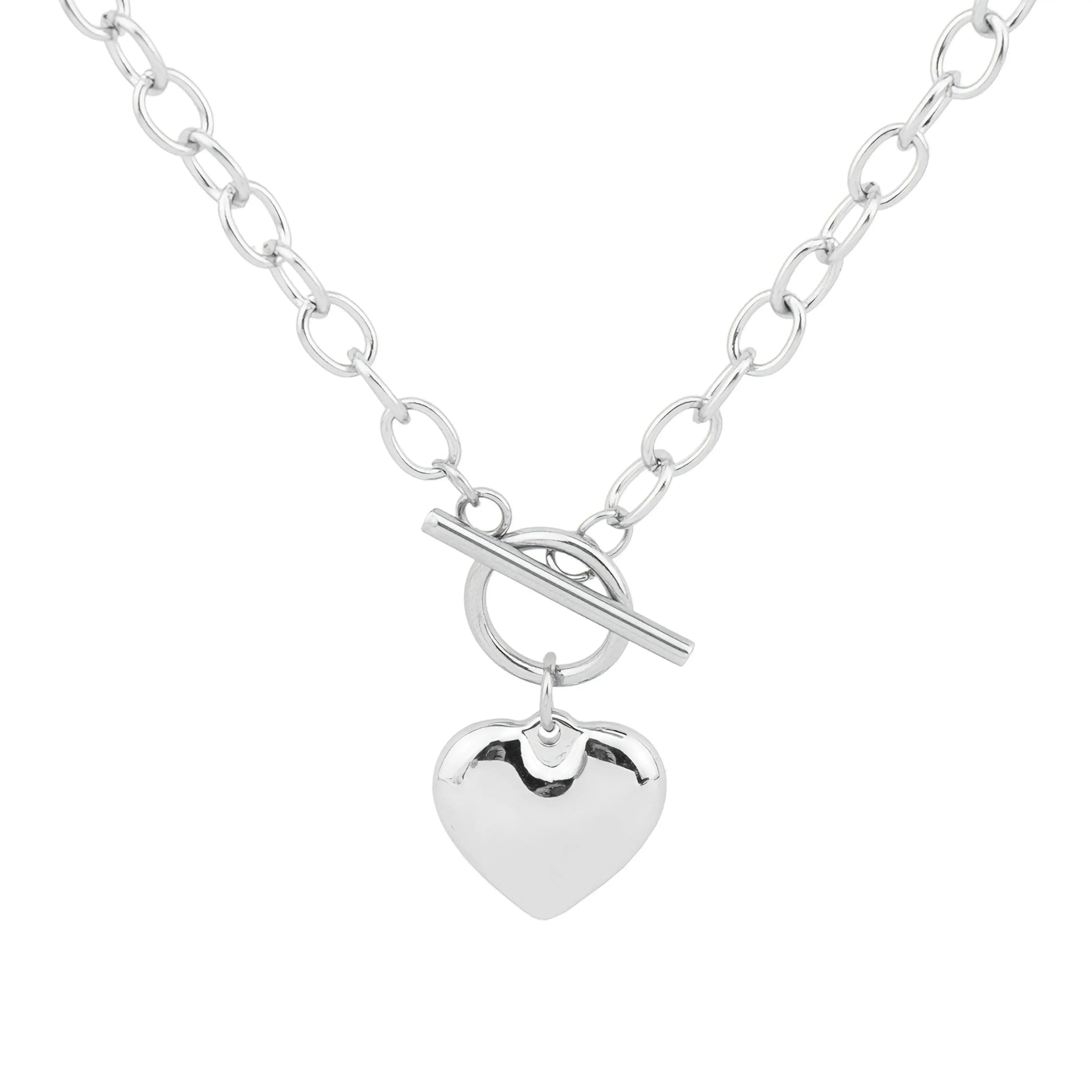 Simple Style Necklace with Heart Pendant Necklace for Daily Decoration modern versatile accessory gabriella necklace Non Tarnish Jewelry Minimalist Chain