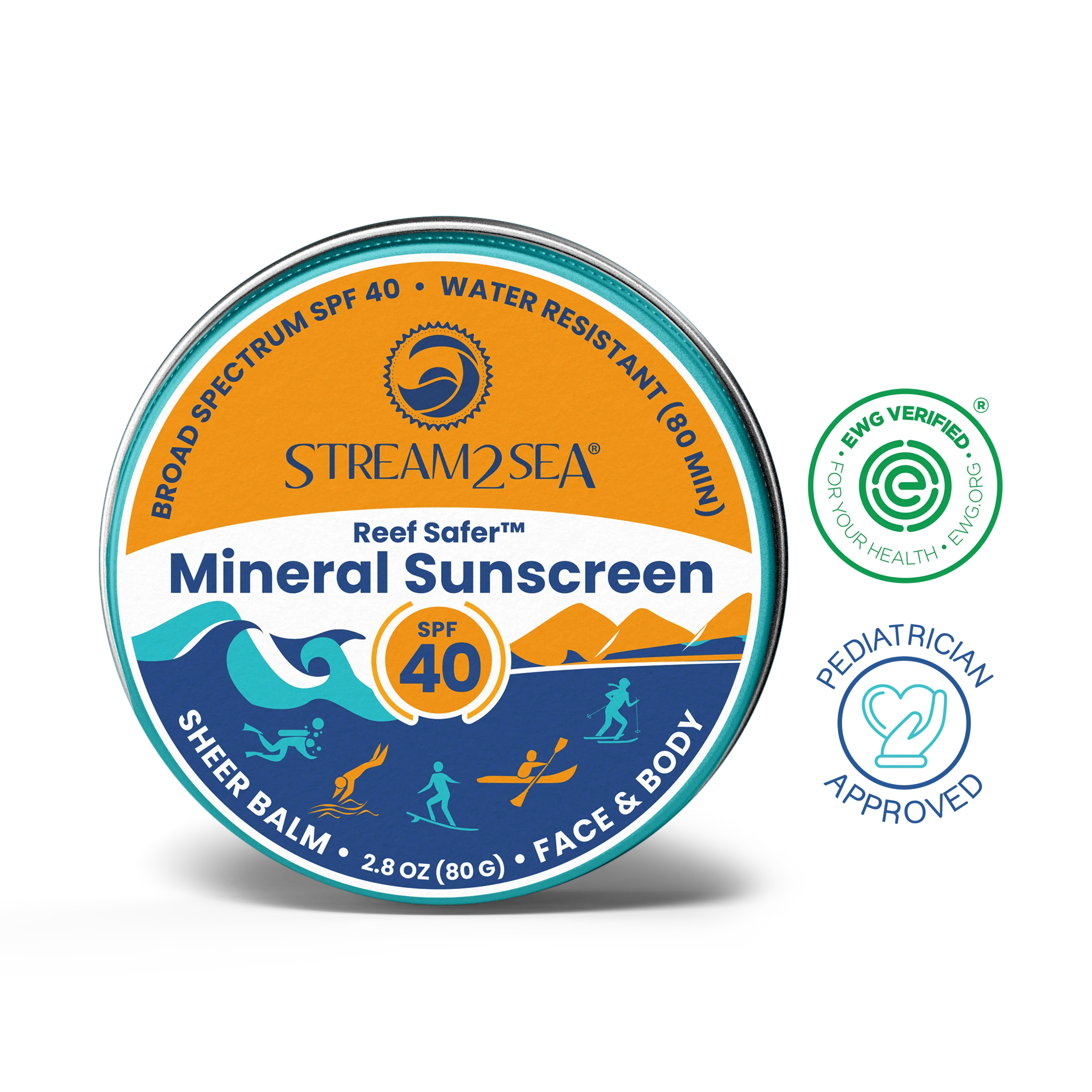 SPF 40 Reef Safer™ Mineral Sunscreen