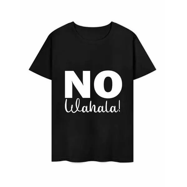 No Wahala T-Shirt, Funny Nigerian Pidgin Graphic Tee, Bold Minimalist Black Shirt, Afro Culture Casual Short Sleeve Top, Humorous Everyday Gift for Men & Women